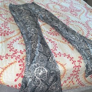 Nasty gal size 6 high rise paisley flare